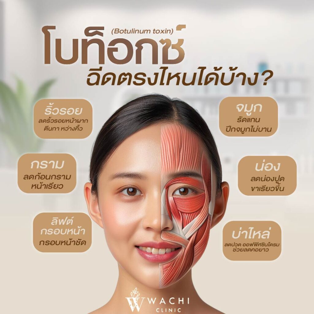 โบท็อกซ์ฉีดตรงไหนได้บ้าง